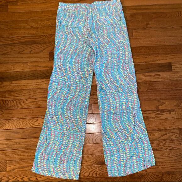 Lilly Pulitzer Preppy Coastal Wide Leg Clam Bake Print Pippa Palazzo Pant S EUC - Picture 10 of 13